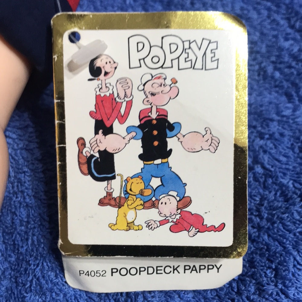 1985 rubber neck rubber arm rubber face Popeye doll - Picture 10 of 12